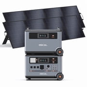 ApaxFolleawall Promax6000 6000W Solar Generator with BP3600 Battery,2x200w Pamela Whole House LiFePO4 Portable Power Station for Home Emergency Backup, 7200Wh Capacity