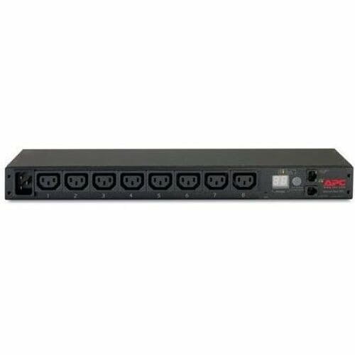 APC Metered Rack PDU AP7821B - Power distribution unit (rack-mountable) - AC 100-240 V - Ethernet 10/100 - input: IEC 60320 C20 - output connectors: 8 (power IEC 60320 C13) - 1U - 8 ft cord - for P/N: SMTL1000RMI2UC, SMX1000C, SMX1500RM2UC, SMX1500RM2UCNC, SMX750C, SMX750CNC
