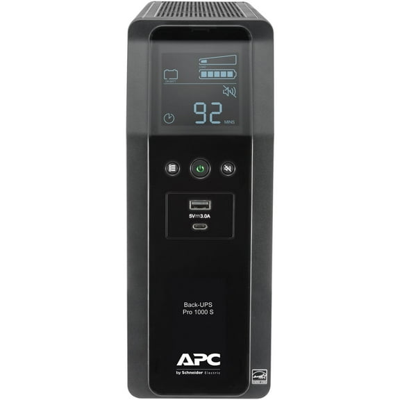 APC Back UPS PRO BR 1000VA SineWave 10 Outlets, 2 USB AVR LCD interface