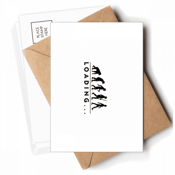 Ape Monkey Human Evolutionary Civilization Postcards Envelopes Blank Note Cards Mailing
