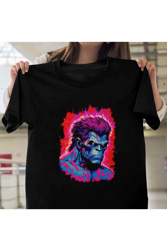 Ape Strong Ape Funny Primate Animal Humor Quote Graphic Design H12800 Unisex T-Shirt, Up to 5XL Available