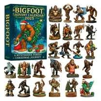 Ape-man Adventure Calendar 2025 - 24 Days Christmas Countdown Advent, Festive Figurines Tree Decor & Family Holiday Gift