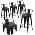 thumbnail image 1 of Apeaka Metal Bar Stools Set of 4 Counter Height Stools 24 Inchs Counter Stools with Backs, 1 of 5