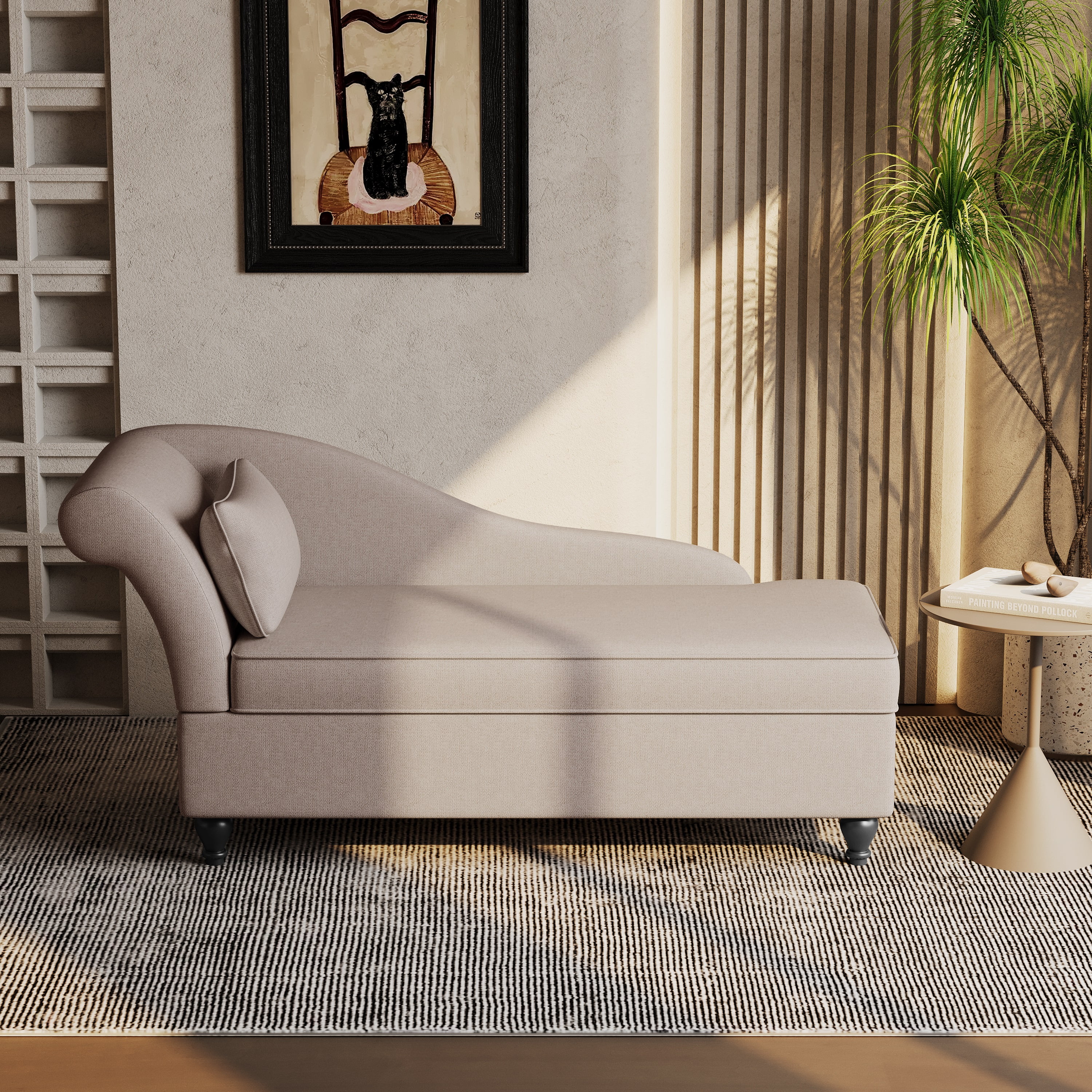 Chaise Lounge Sofa for Indoor, Office, Reading, Arms Furniture, Storage ...