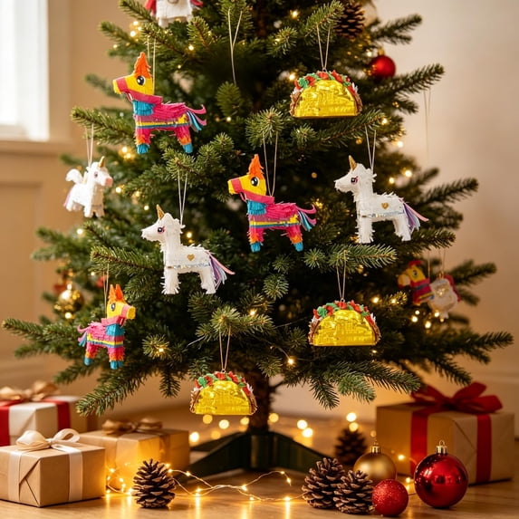 Mini Pinata Image Apec's 24 Pcs Mini Piñatas Bulk - Mini Donkey Mini Unicorn and Mini ...