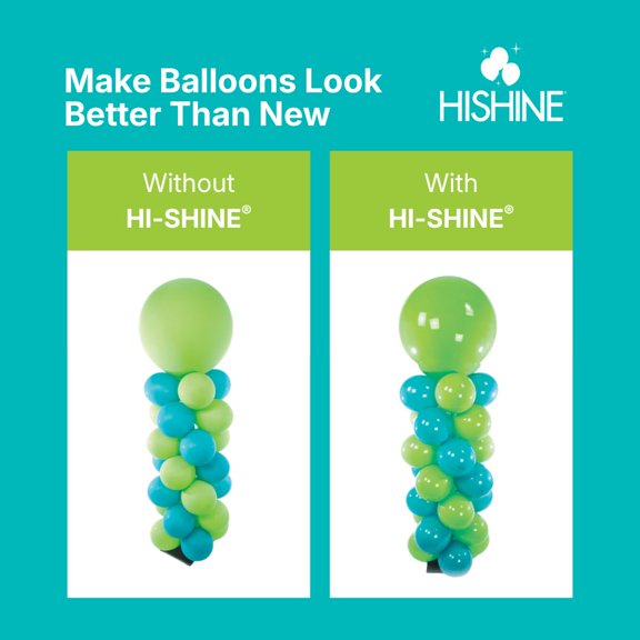 Apec's Hi-Shine Balloon Spray 8 oz - Instant Gloss & Finish - Enhance Party Decor - Birthdays, Weddings, Special Events - Easy Application - Long-Lasting Results - Elevate Your Celebration V12