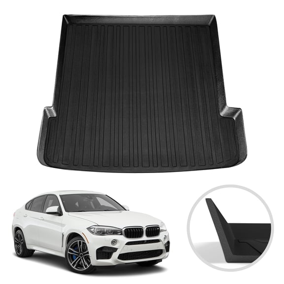 Apec's Premium Cargo Liner for BMW X6 2020-2025 - Protection - Custom Fit Car Trunk Mat - Easy-to-Wash & All-Season Black Cargo Mat - 3D Shaped Laser Measured Trunk Liners for BMW X6 2020-2024 V12