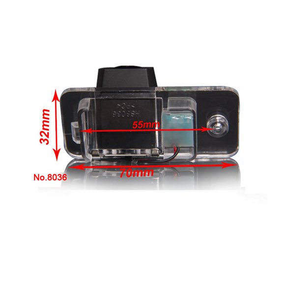 Apec's Super Pro HD Waterproof Car Rear View Backup License Plate Light Camera Night Vision, Replacement for Phideon 2016/Variant 2016/Golf Sports Van 2016 Porsche Cayenne V12