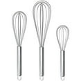 thumbnail image 1 of Apehuyuan 3 Pack Whisk Egg Stainless Steel Set 8"10"12" for Cooking Kitchen Strong Handles Balloon Wire Egg Beater for Stirring, Blending and Beating(Oval), 1 of 7