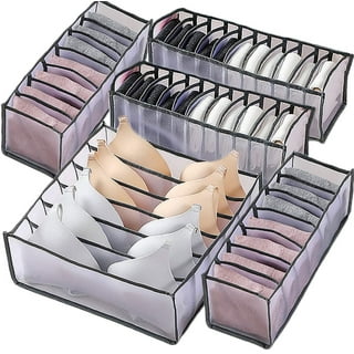 Sock Underwear Drawer Organizer Divider, 20 Cell Foldable Fabric Dresser  Closet Organizers and Storage Bins for Clothing, Baby Clothes, Bra, Panty