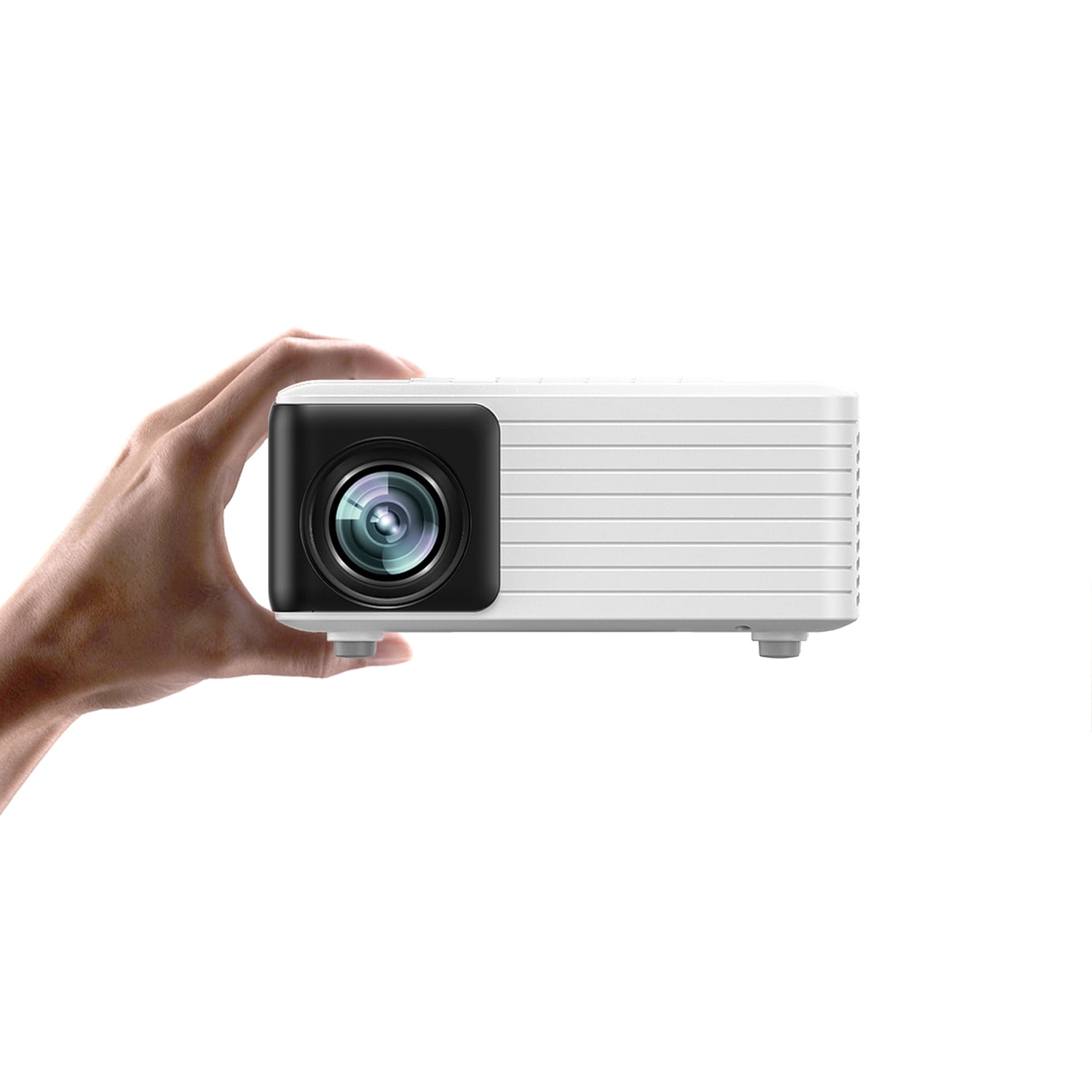 Mini proyector portátil, proyector de video de cine en casa iGRR compatible  con 1080P, proyector de cine al aire libre compatible con teléfonos