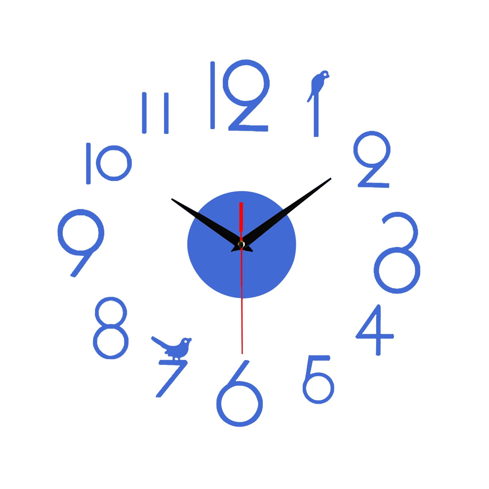 Apepal 20 Inch Wall Clock Modern Design Round Style Number Acrylic Wall