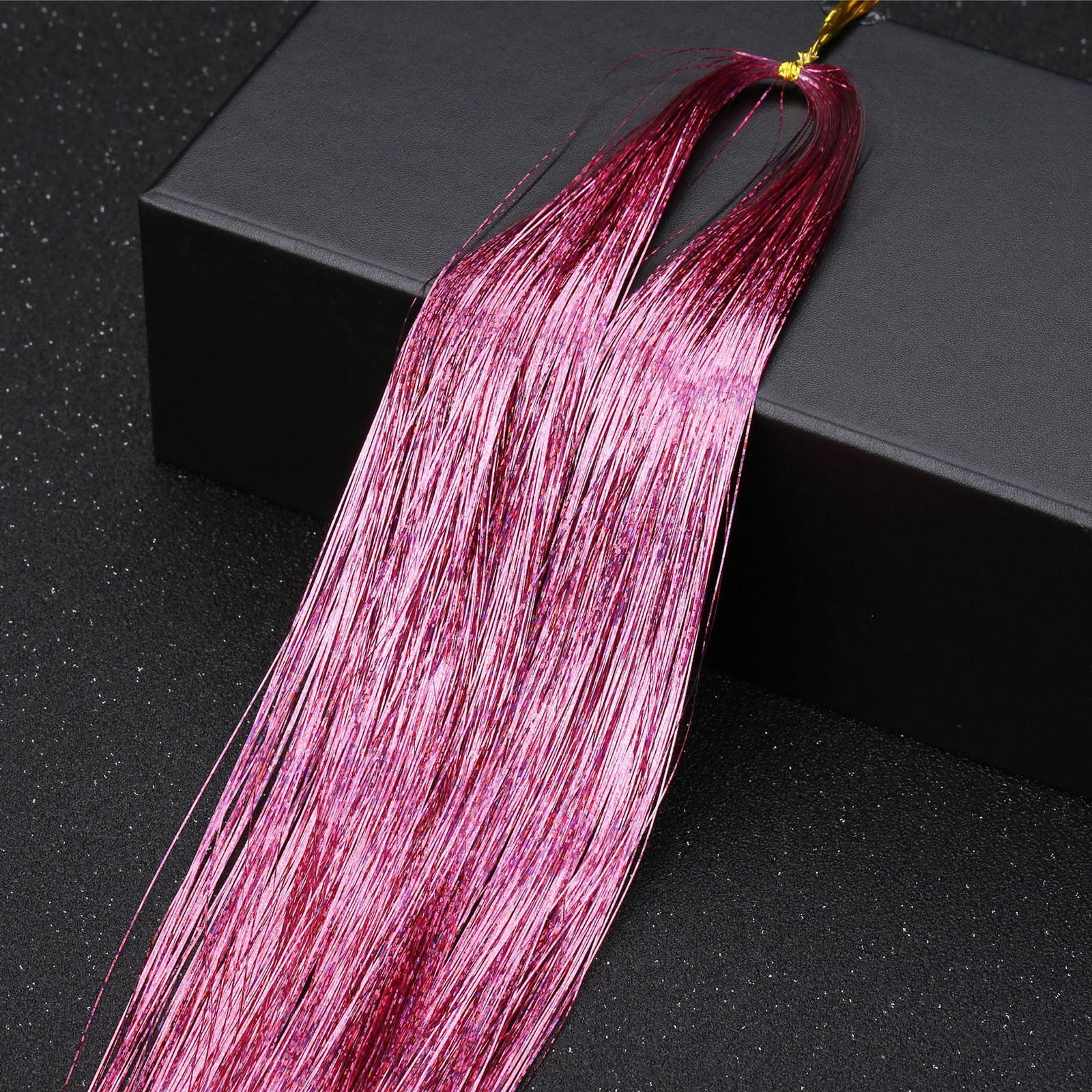 Apepal 47 Inches Hair ExtensionTinsel 12 Colors 2400 Strands Hair