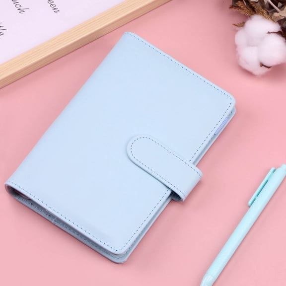 Apepal A6 PU Leather Notebook Binder, Binder Refillable Paper With Pretty Ring Binders, Binder Cover For Personal Planner Budget Organizer