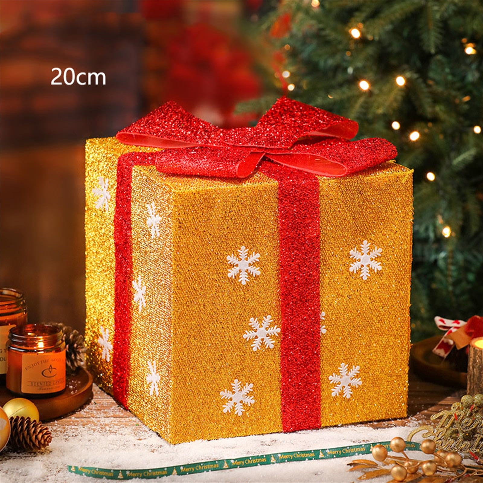 Apepal Christmas Decorations Lighted Gift Boxes Indoor Outdoor