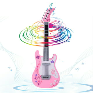 Barbie Rock Star Guitar, Interactive Electronic Toy Guitar with Lights,  Sounds, and Microphone, Kids Toys for Ages 3 Up, Gifts and Presents