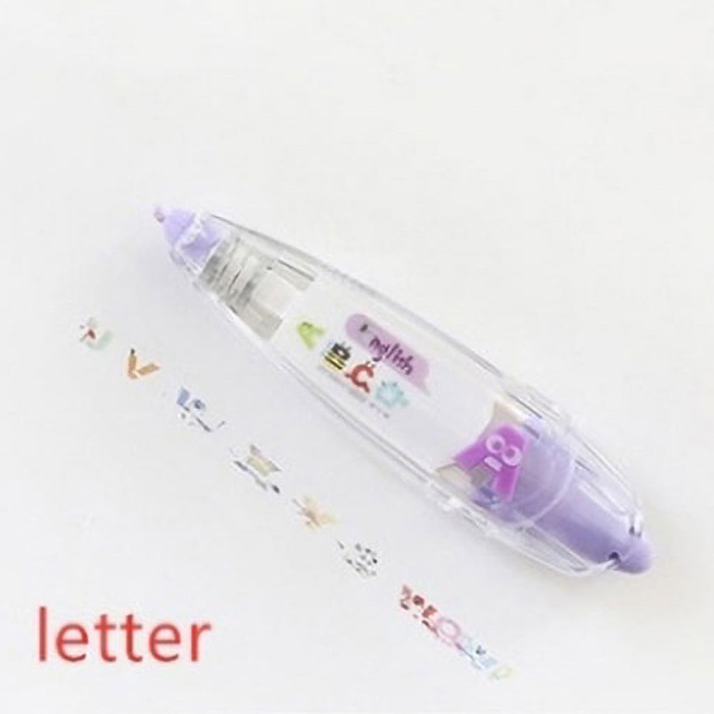 Apepal Cute Stationery Push Key Correction Tape Creative DIY Letter