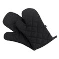thumbnail image 1 of Apepal Home Decor Single Kitchen Cooking Microwave Oven Gloves Mitts Pot Pad Heat Proof Protected Black One Size, 1 of 3