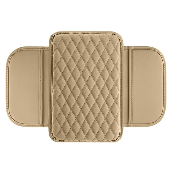 Apepal Home Decor Upgraded Car Center Console Cover,Microfiber Leather Car Armrest Cover Cushion With 2 Storage Bags,Universal Car Armrest Storage Box Car Interior Accessories