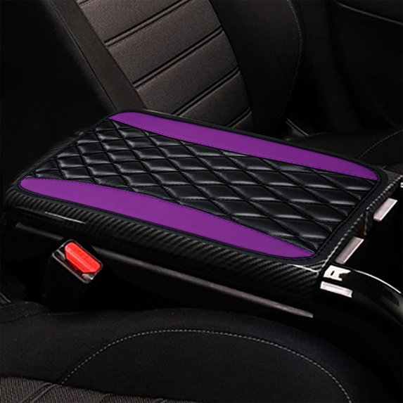 Apepal Home Supplies Upgraded Car Center Console Cover,Microfiber Leather Car Armrest Cover Cushion ,Universal Car Armrest Storage Box Car Interior Accessories