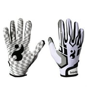 Apepal Home Supplies Youth Football Gloves Kids Silicone Grip Receiver Gloves For Kids With Super Stick Ability For Best Game Experience