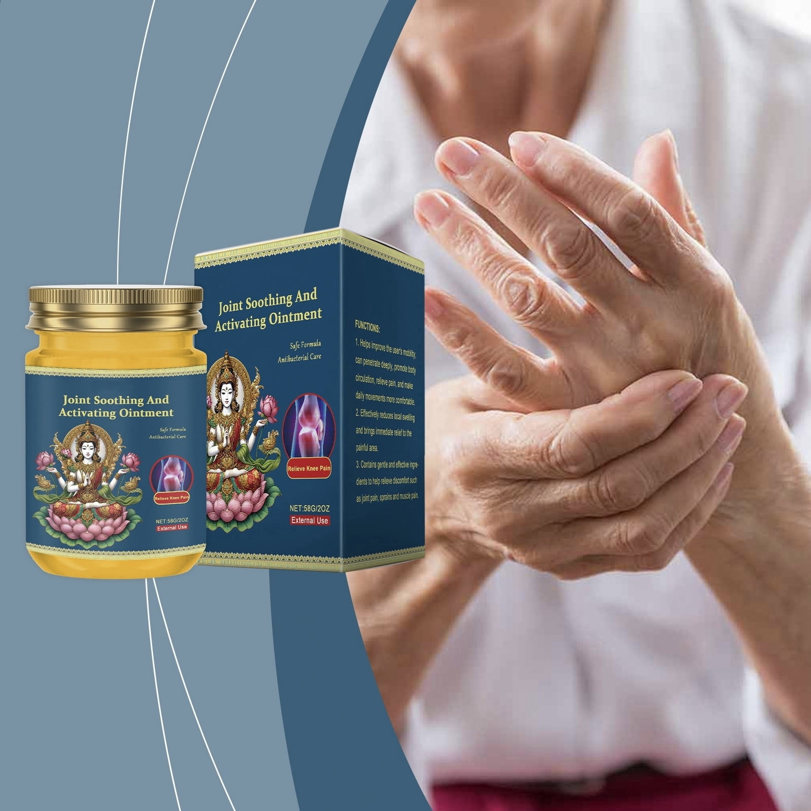 Apepal Joint Soothing Cream For External Use To Pain In Joints, Knee
