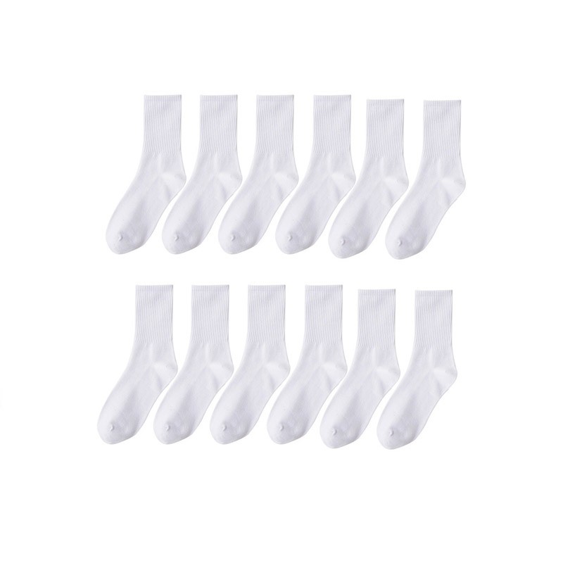 Apepal Men Socks Socks Winter And Autumn Cotton Thin White Midcalf