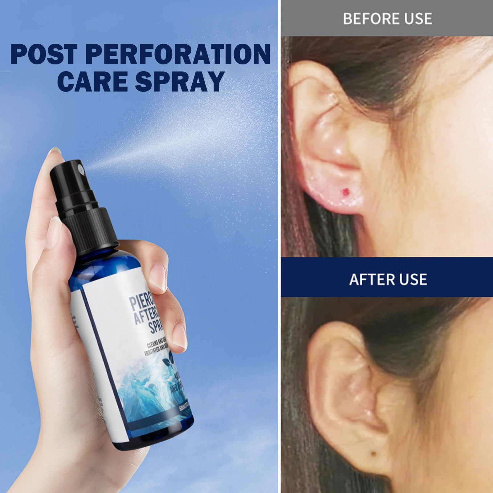 Nose piercing cleaning spray deals