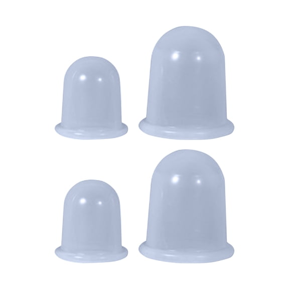 Apepal Silicone Body Massage Cup Set, 2 X Small And 2x Large, Body Vacuum Cup, Anti-Wrinkle Face Cup, Lymphatic Drainage, Anti-Cellulite Cup