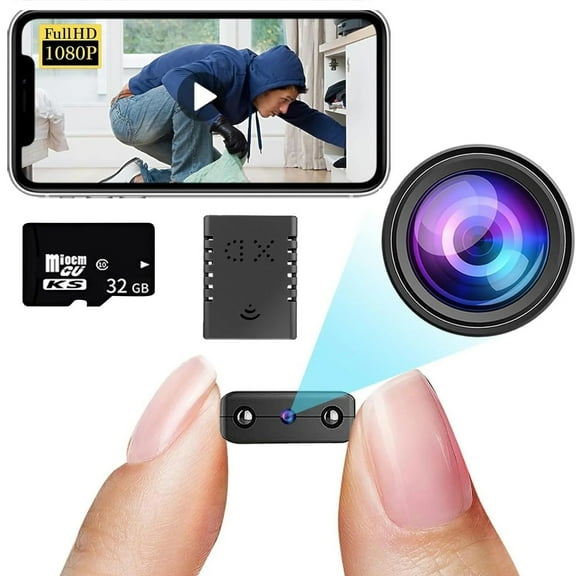 Apepal Smallest Spy WiFi IP Camera,Wireless Remote Camera,HD1080P Security Camera,Baby Monitor with Upgraded Night Vision,AI Human Motion Detection,Cloud Storage for Security with iOS Android APP