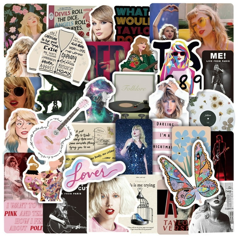 Taylor Swift,Taylor Swift 1989,Taylor Swift Stickers,Stickers 50PCS,Laptop  Sticker Waterproof Vinyl Stickers Car Sticker Motorcycle Bicycle Luggage  Decal Patches DIY Decals 
