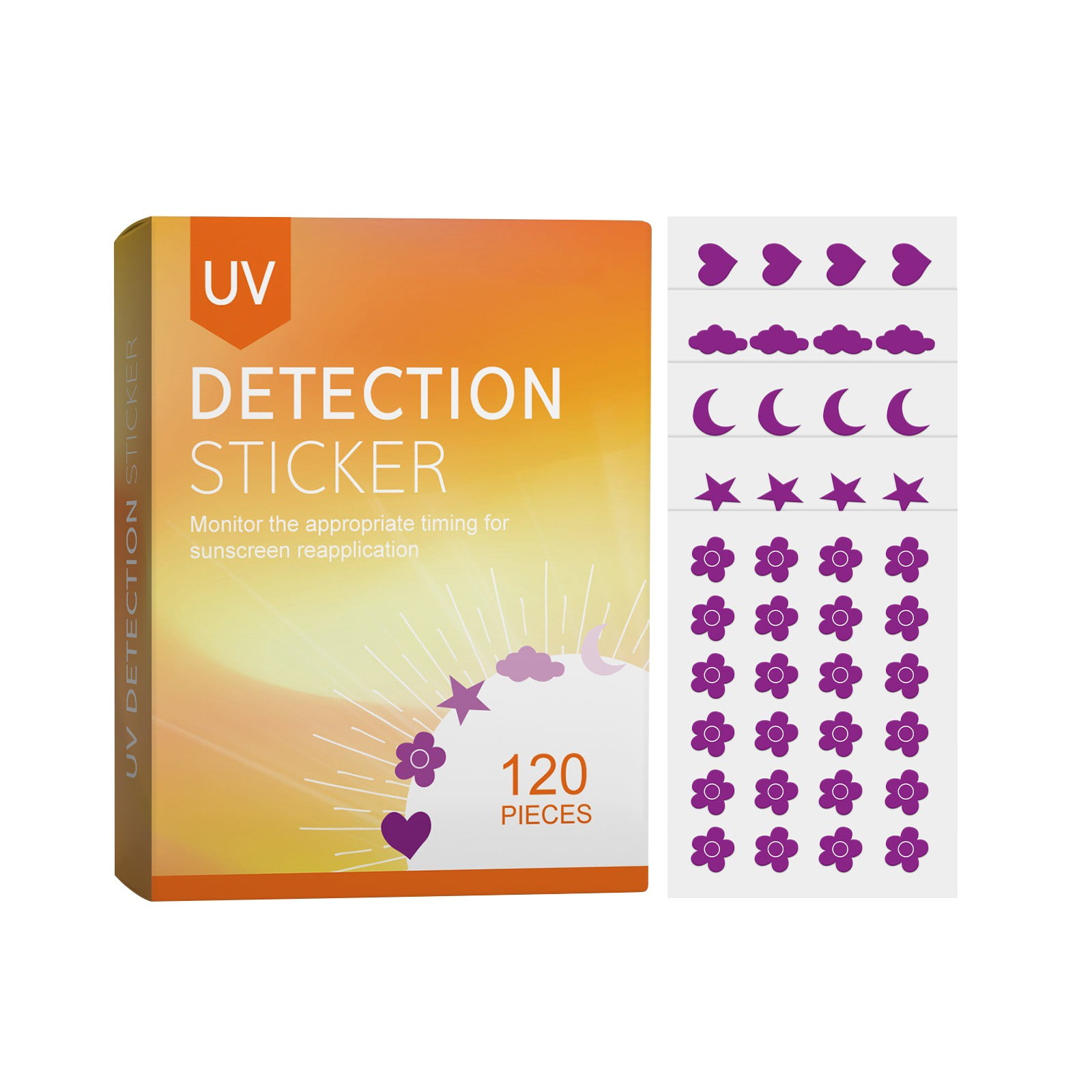 Apepal UV Detection Stickers For Protecting Your Face From Sunburn