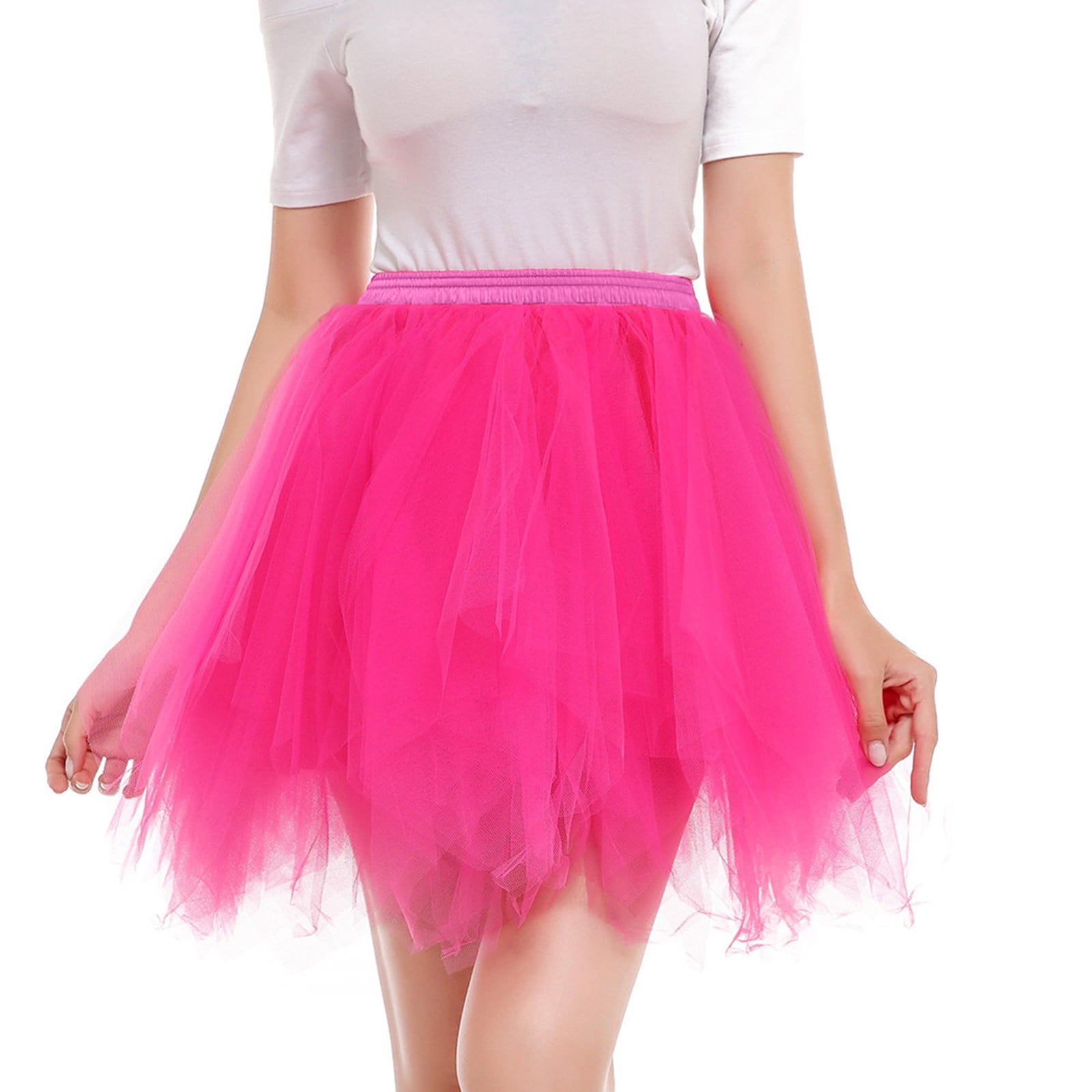 Apepal Womens High Quality Pleated Short Skirt Adult Dancing Skirt