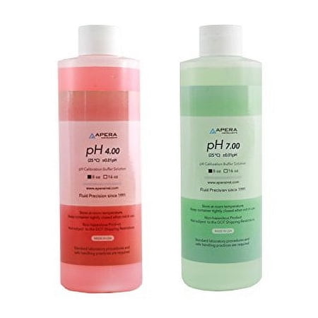 Apera Instruments AI1113 pH Calibration Buffer Solution Kit (7.00, 4.00), 8 oz. Each