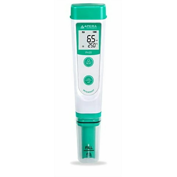 Apera Instruments AI209 PH20 Value Waterproof pH Pocket Tester, 0.1 pH Accuracy, 0-14.0 pH Range, Complete Kit
