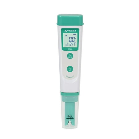 Apera Instruments EC20 Value Conductivity Pocket Tester, 1% F.S Accuracy, BPB Sensor, Complete Kit