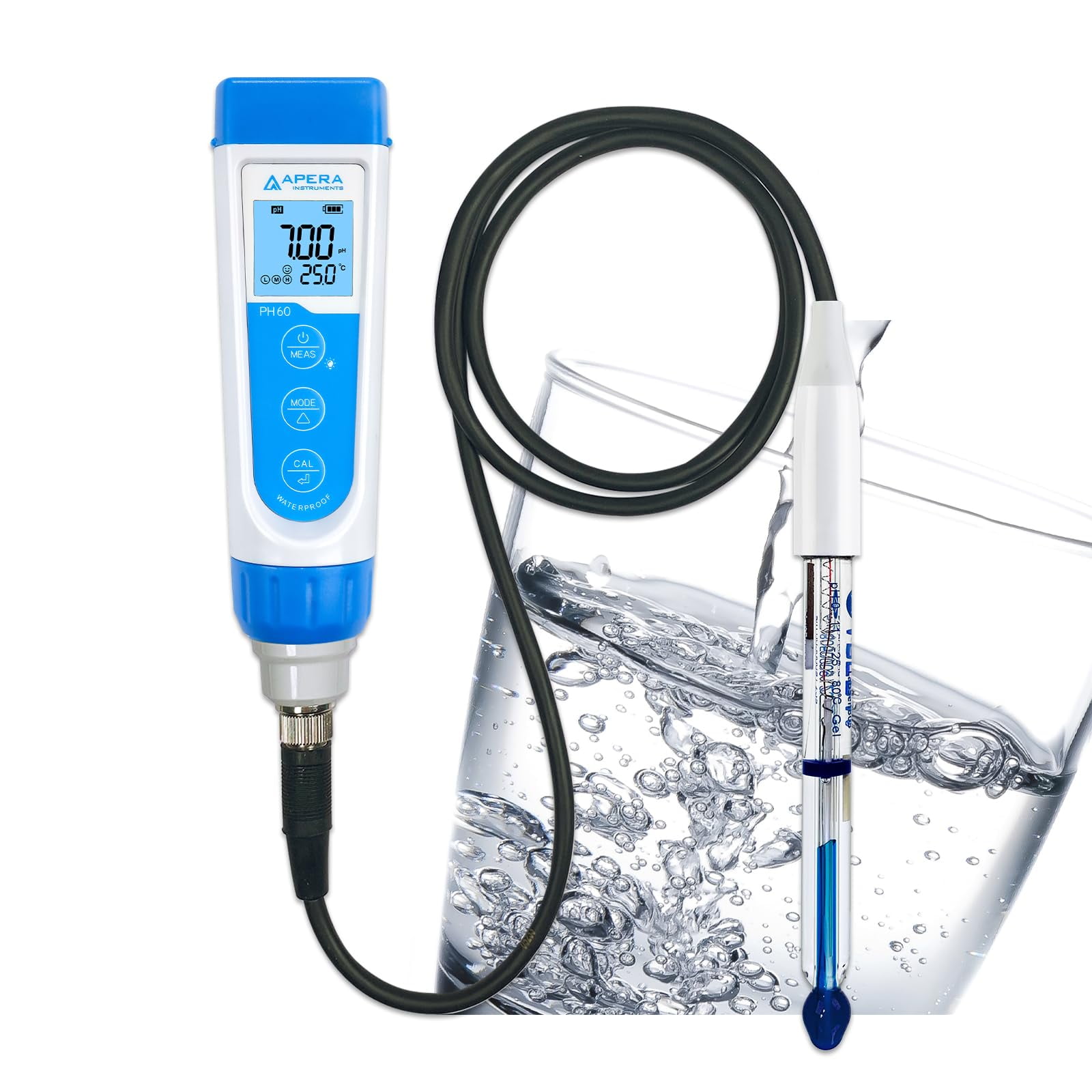 Elettrodo PH Apera LabSen 831 - Professionale Per Acidì Forti E Acido Idrofluorico, Con Connettore BNC - Foto 5