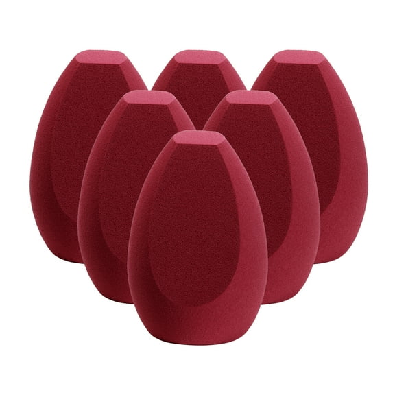 Apercolorier 6pcs Big Beauty Makeup Sponge Blender , Latex Free Sponge (Purple)