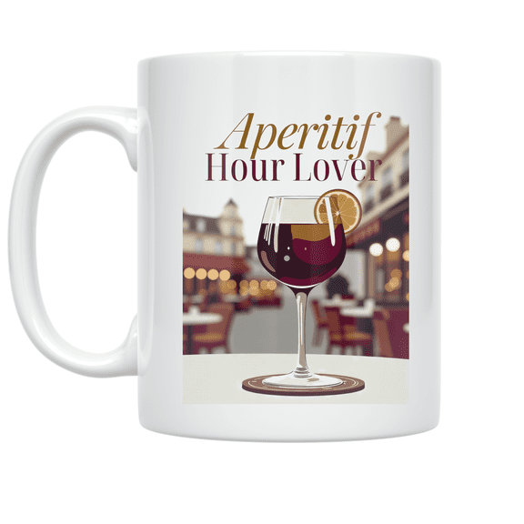 Aperitif Hour Lover Design - European Style Enthusiast - 11 oz Ceramic Coffee Mug