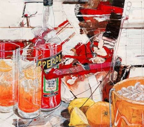 Aperol Canvas Art - Norbert Mayer (24 x 24)