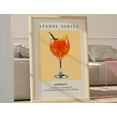 thumbnail image 1 of Aperol Spritz Art Print Bar Cart Decor Cocktail Poster Party Signature Drink Sign Trendy Wall Minimalist Elegant Sophisticated Retro Yellow Wall Art, Modern Wall Decor, 24x36 UNFRAMED, 1 of 2