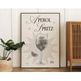 thumbnail image 1 of Aperol Spritz Cocktail Print, Art, Trendy Black And White Cocktail Poster, Retro Bar Cart Decor Wall Art, Modern Wall Decor, 8x12 UNFRAMED, 1 of 2