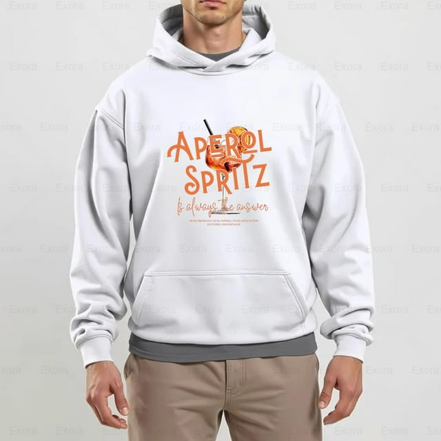 Aperol Spritz Hoodie Funny Cocktail Lover’s Favorite, for men & women, up to size 5XL.