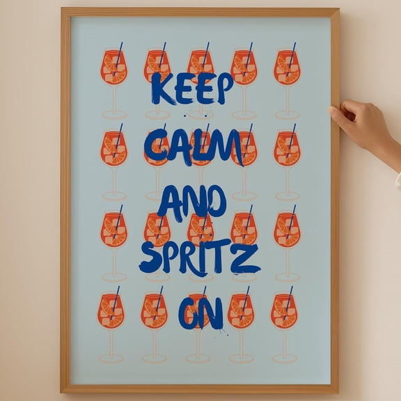 Aperol Spritz Poster- Dopamine Cocktail Wall Art Kitchen Wall Decor Alcohol Prints Cocktail Poster Room Decor Cocktail Prints