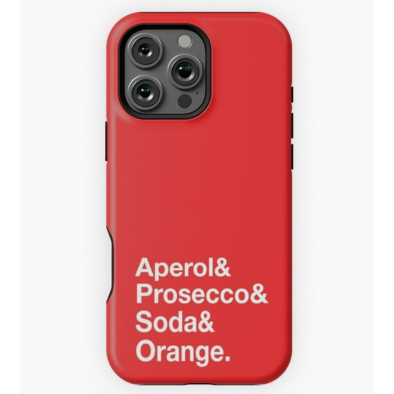 Aperol Spritz Recipe Art GA498 Phone Case for iPhone 11 to 17 Pro Max