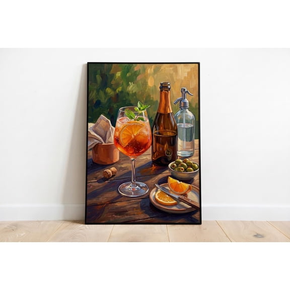 Aperol Spritz Still Life Poster, Unframed Paper Poster 8x10in