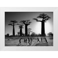 thumbnail image 1 of Apers, Marc 18x14 White Modern Wood Framed Museum Art Print Titled - Soccer At Sunset, 1 of 4