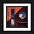 thumbnail image 1 of Apers, Marc 26x26 Black Ornate Wood Framed with Double Matting Museum Art Print Titled - Bird Watching Station, 1 of 4