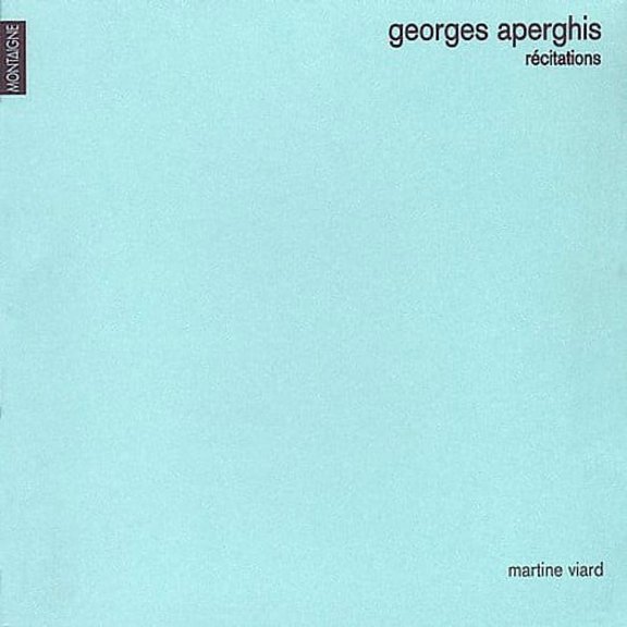 Aperthis / Viard - Recitations for Solo Voice - Music & Performance - CD