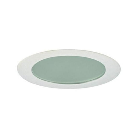 Aperture Low Voltage Flat Shower Trim with Frosted Glass 3 in White